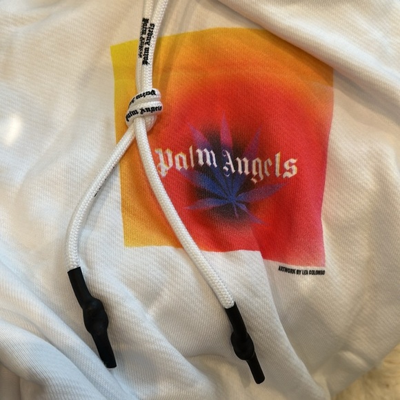 🎉Host Pick🎉 PALM ANGELS X THE WEBSTER LIMITED EDITION SQUARE LEAF HOODIE Sz M - Picture 5 of 5